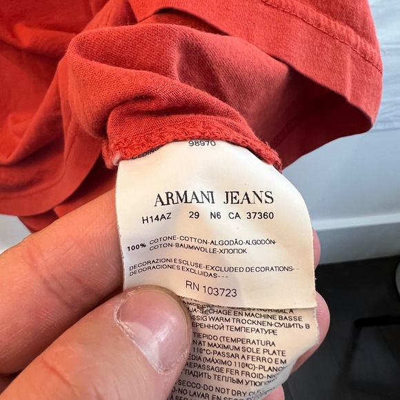 Vintage ARMANI JEANS T-Shirt - Men's XL - No Longer Made - Rare Collectible Item - Picture 4 of 6